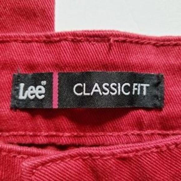 Lee High Rise Mom Jeans Classic Fit Red Jeans 6 - Picture 5 of 8